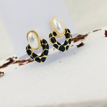 Enamel Heart Earrings Zayn Luxury Jewellery